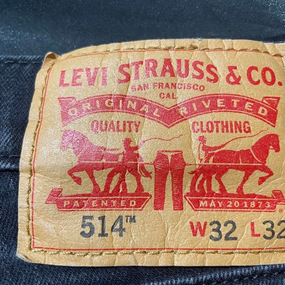 Used Levi's 514 Black jeans 32x32 - Picture 3 of 3